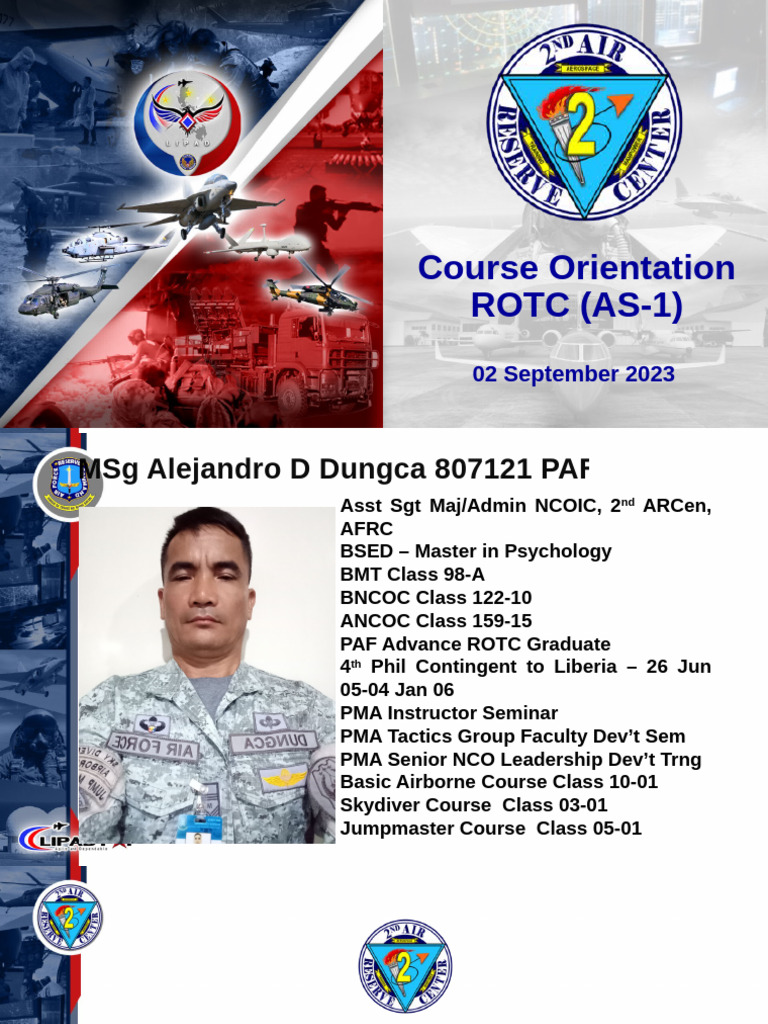 ROTC Orientation Overview at FCPC | PDF | Military