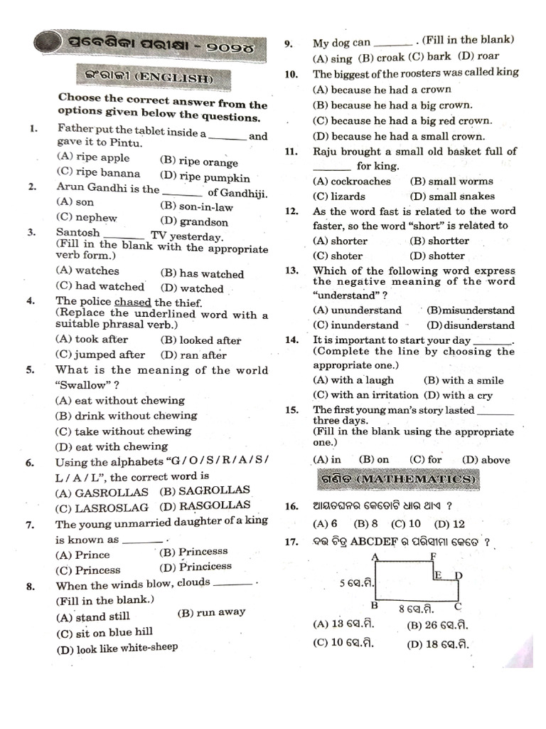Oav Questions 2024 | PDF