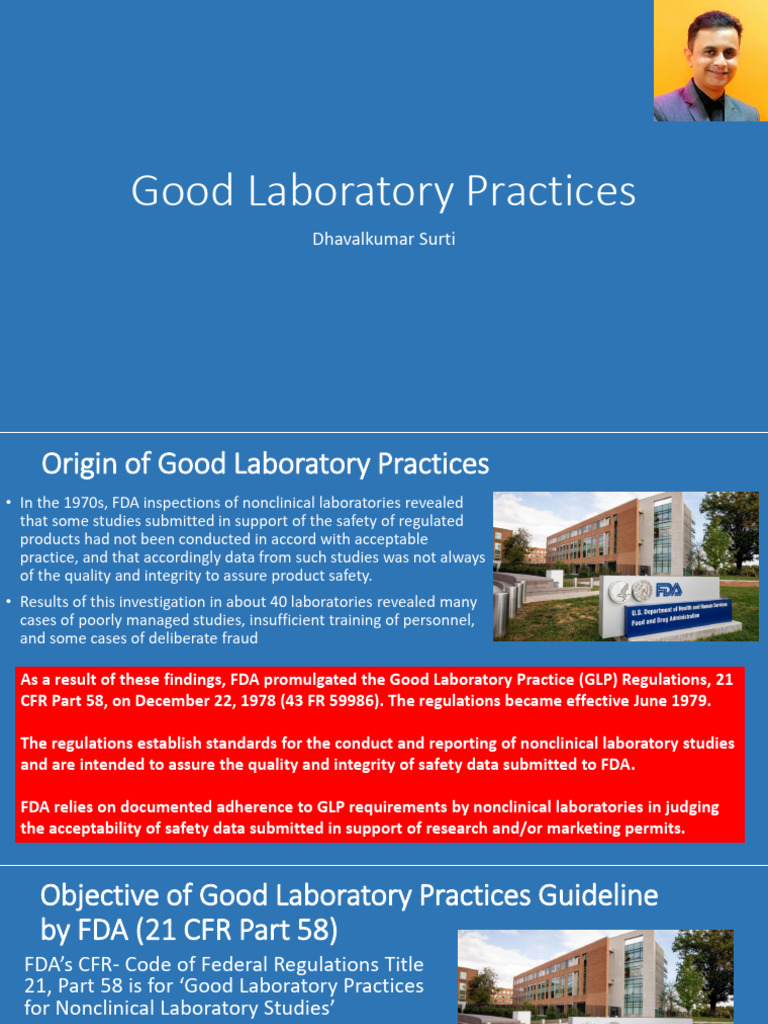 Good Laboratory Practices Overview | PDF