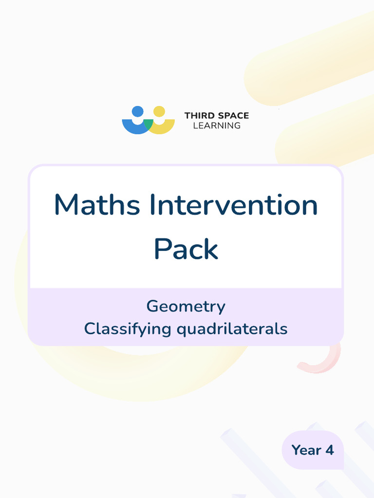 Classifying Quadrilaterals for Year 4 | PDF | Rectangle | Shape