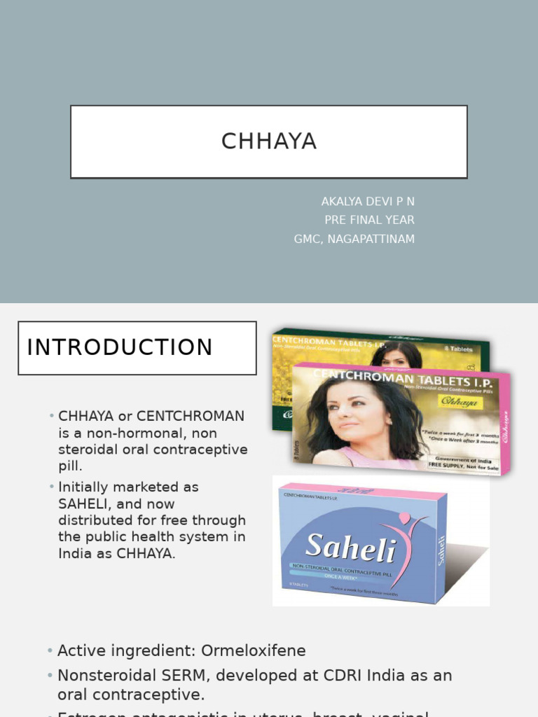 Chhaya Tablet: Usage and Dosage Guide | PDF