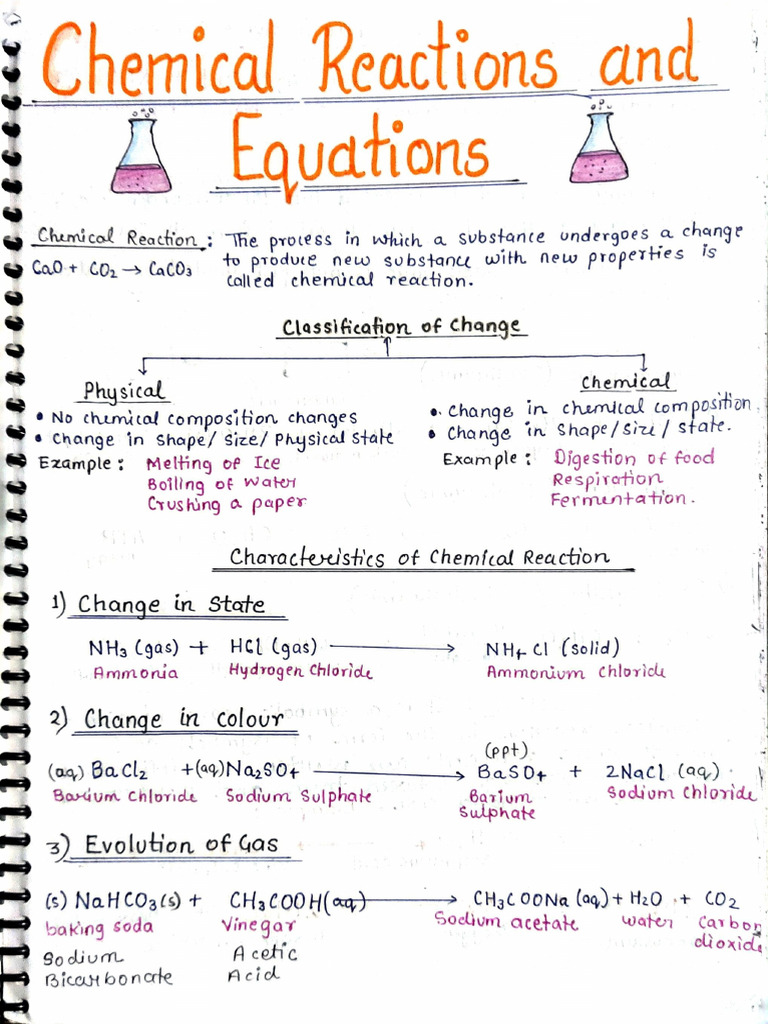 Class 10 Science Cmistry Notes PDF | PDF
