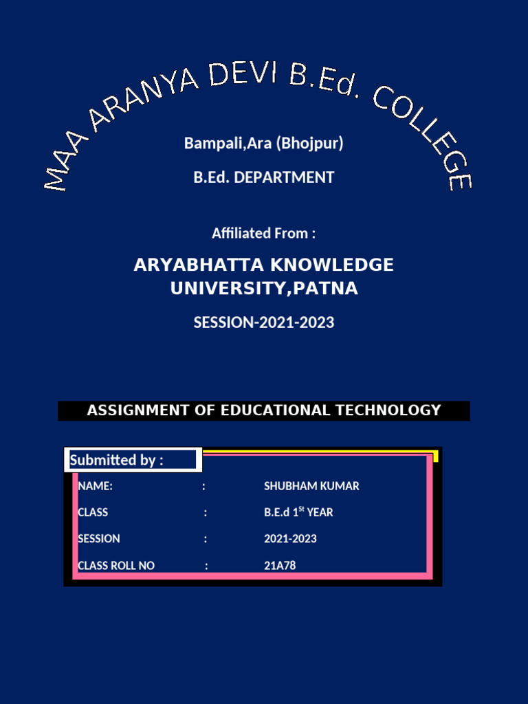 Educational Technology Assignment | PDF
