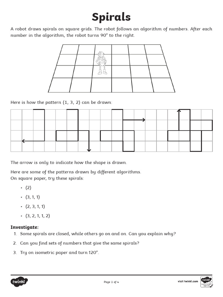 Exploring Spiral Patterns in Algorithms | PDF