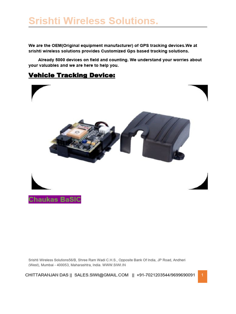 Customized GPS Tracking Solutions | PDF | Computing