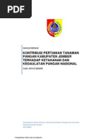 Kontribusi Pertanian Tanaman Pangan Kabupaten Jember Terhadap Ketahanan Dan Kedaulatan Pangan Nasional