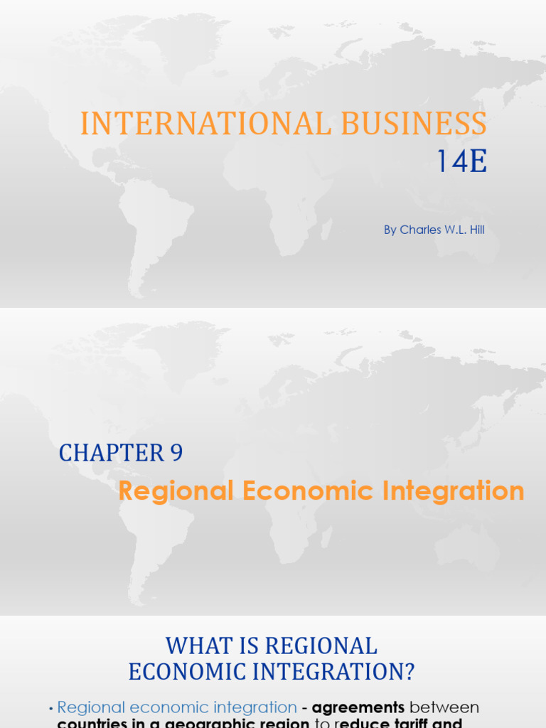 Levels of Regional Economic Integration | PDF | Economic Integration ...