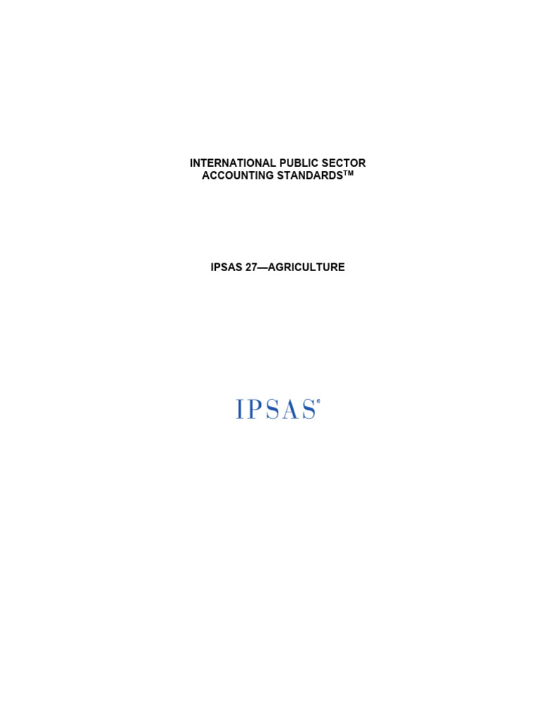 IPSAS 27: Agriculture Accounting Standards | PDF | Fair Value ...