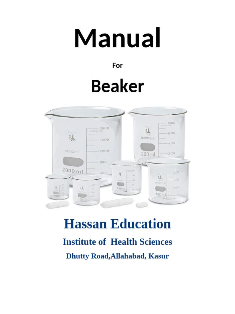 Beaker Uses and Safety in Labs | PDF