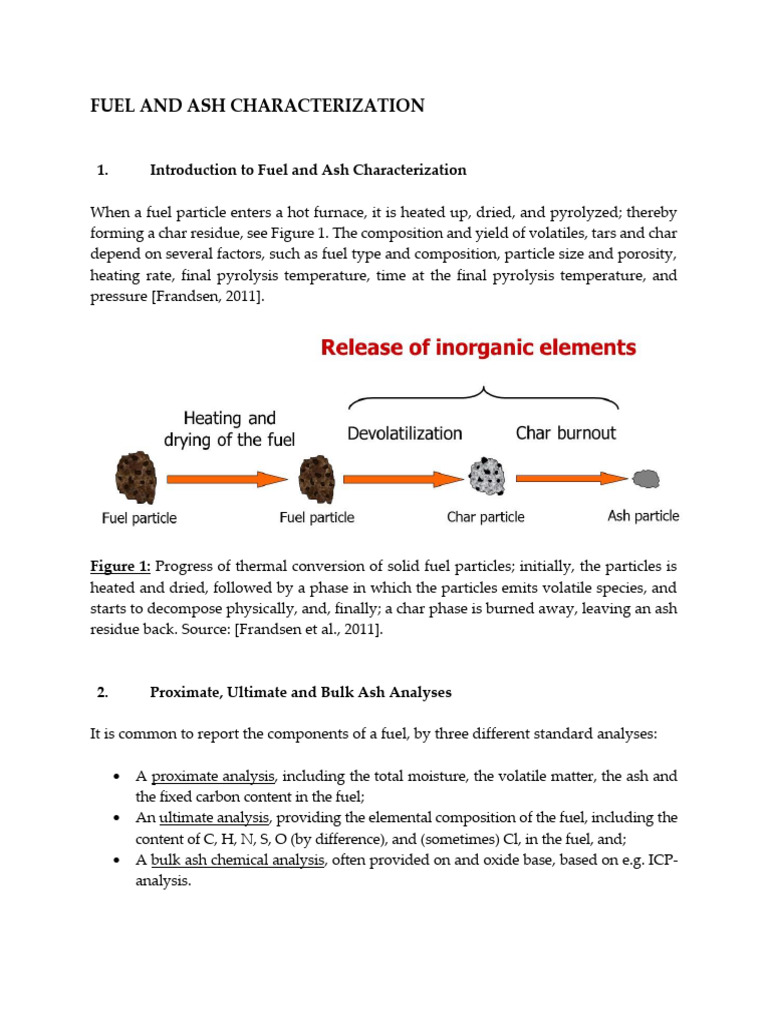 Fuel and Ash Characterization Techniques | PDF | Differential Scanning ...