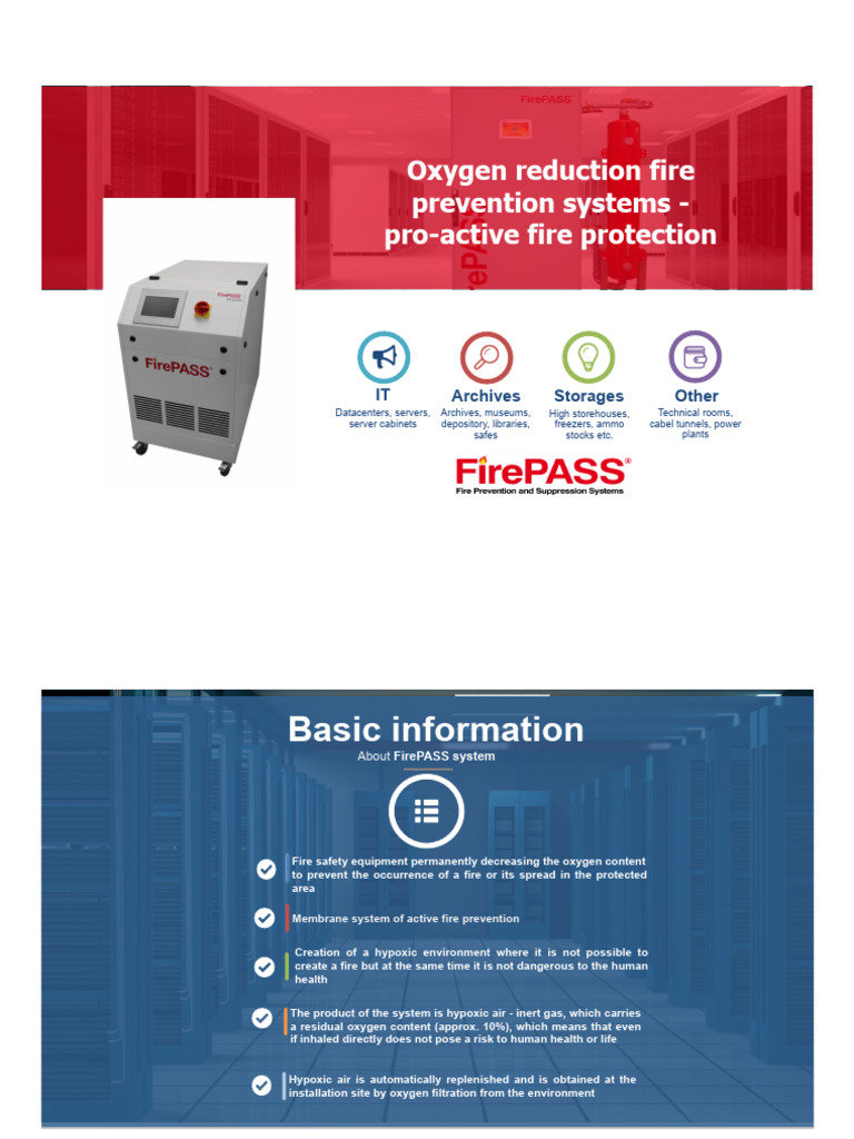 FirePASS Oxygen Reduction System Overview | PDF | Oxygen | Altitude