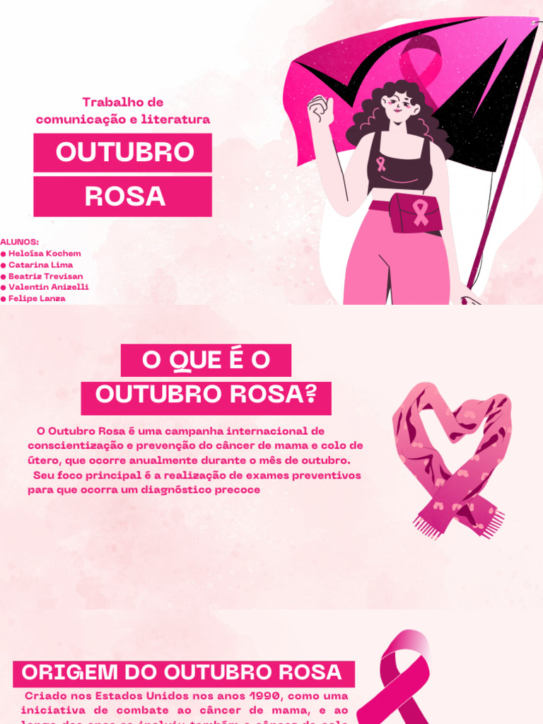 Outubro Rosa: Prevenção do Câncer | PDF | Câncer | Câncer de mama