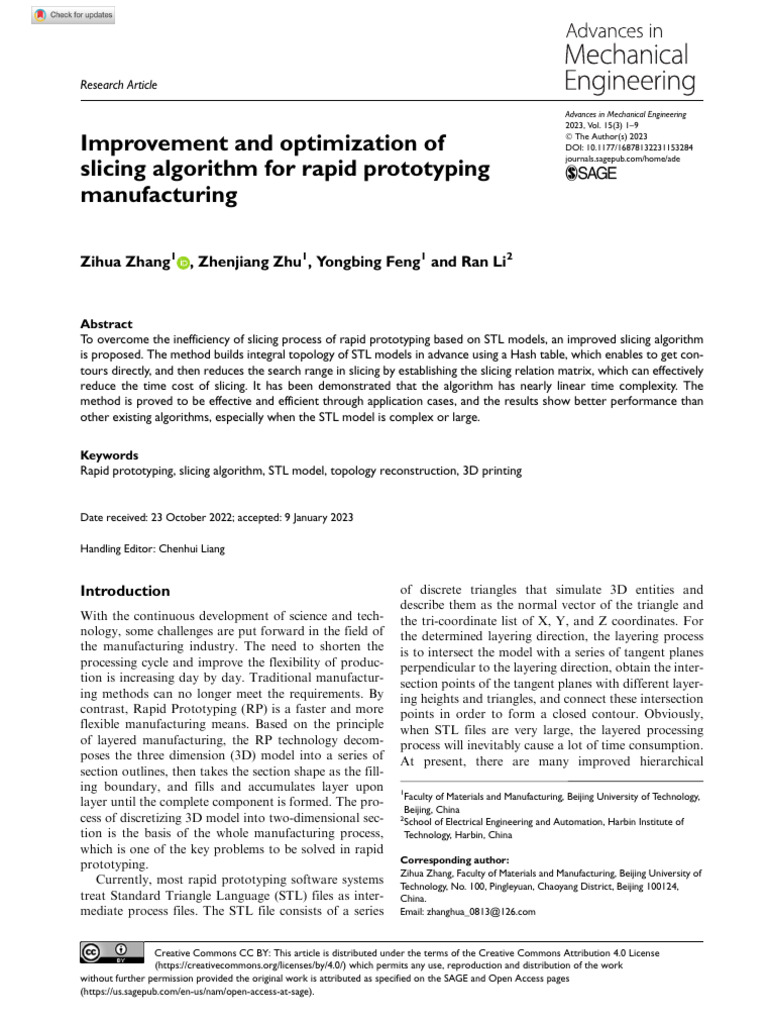 Optimized Slicing Algorithm for STL Models | PDF | Triangle ...