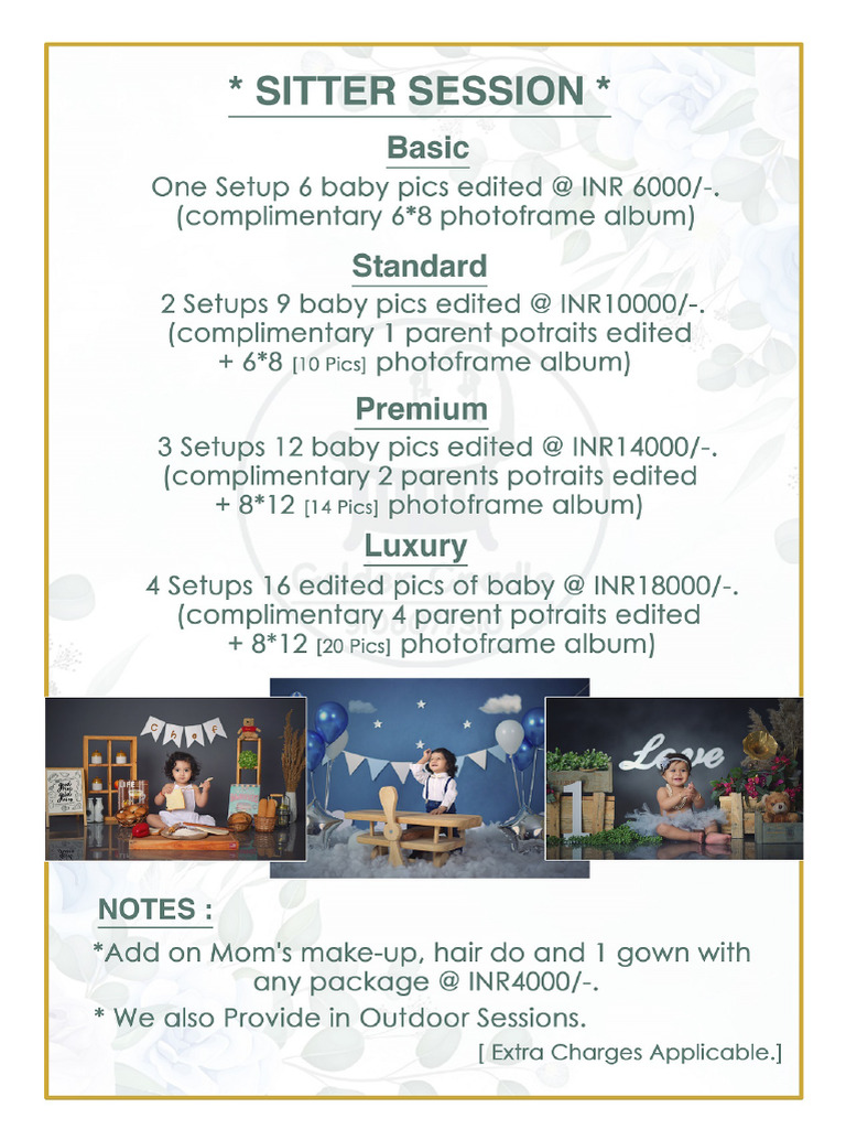 Sitter Session Package | PDF
