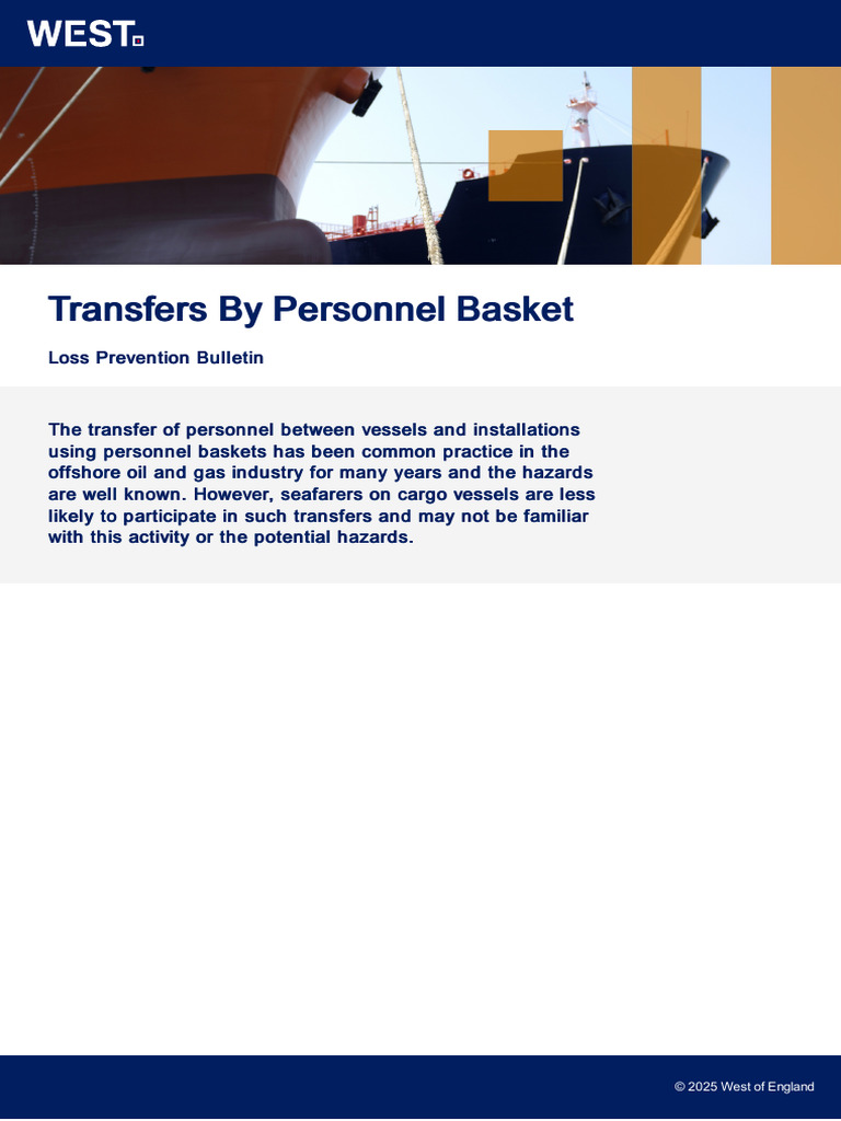 Safe Personnel Basket Transfers Guide | PDF | Crane (Machine)