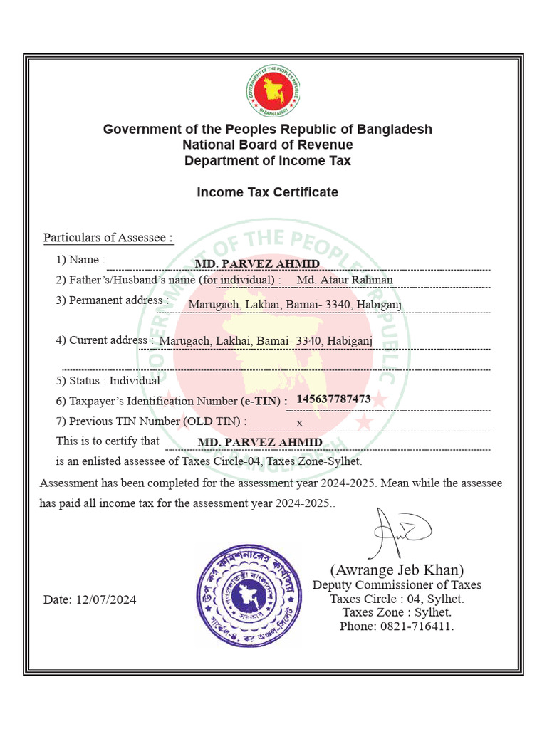 Income Tax 2024 25 Pdf