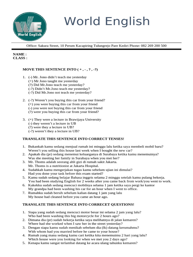 Second Exam (Grammar) Answer 2 | PDF | Syntactic Relationships | Morphology