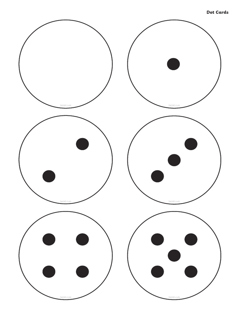 Subitizing Cards | PDF