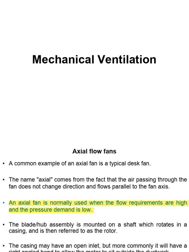 Understanding Axial Flow Fans and Efficiency | PDF | Friction ...