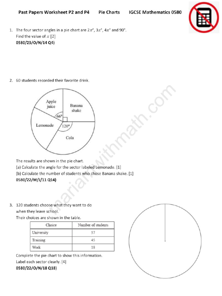 7 Pie Charts P2 and P4 | PDF