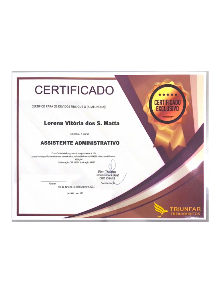 Certificado 1 | PDF
