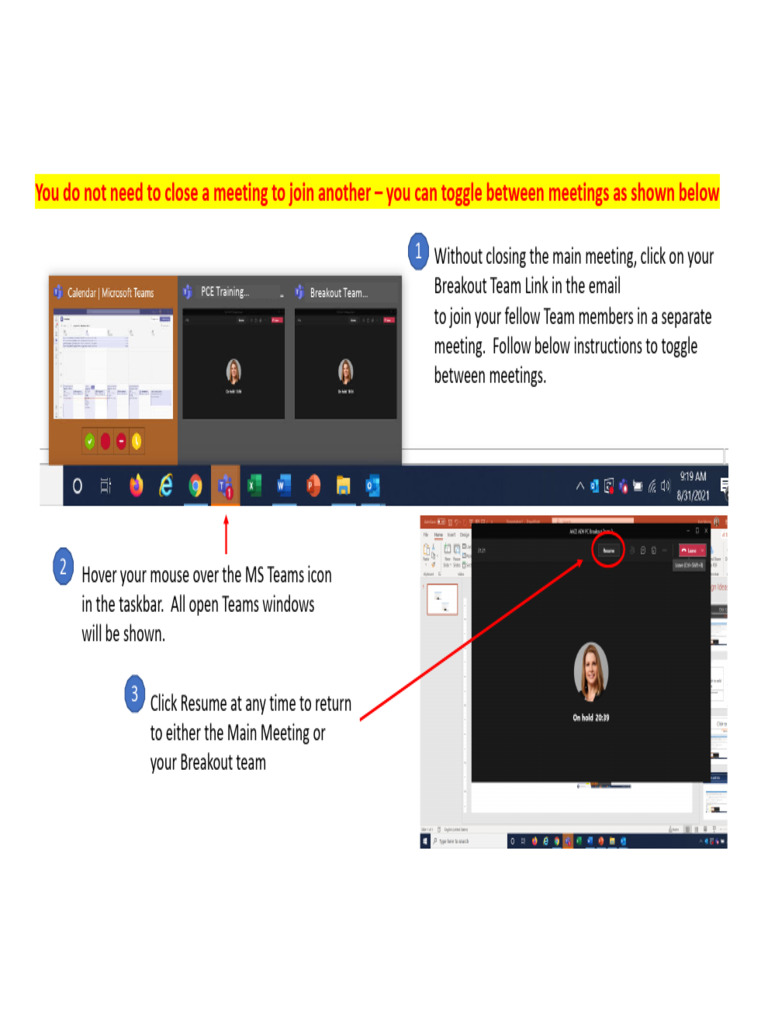 5 - How To Toggle Between Mtgs | PDF