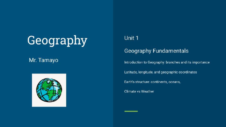 1o SEC Geography Points | PDF