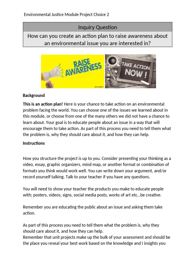 Create an Environmental Action Plan | PDF