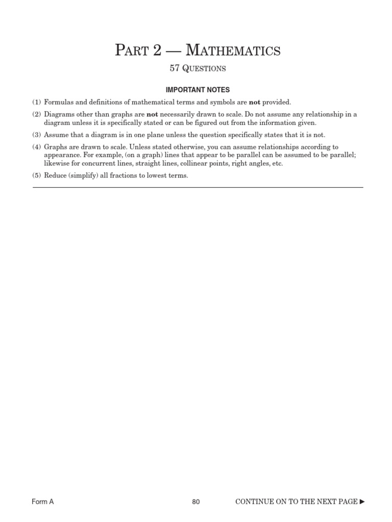 Math Exam A Questions | PDF | Area | Mathematics