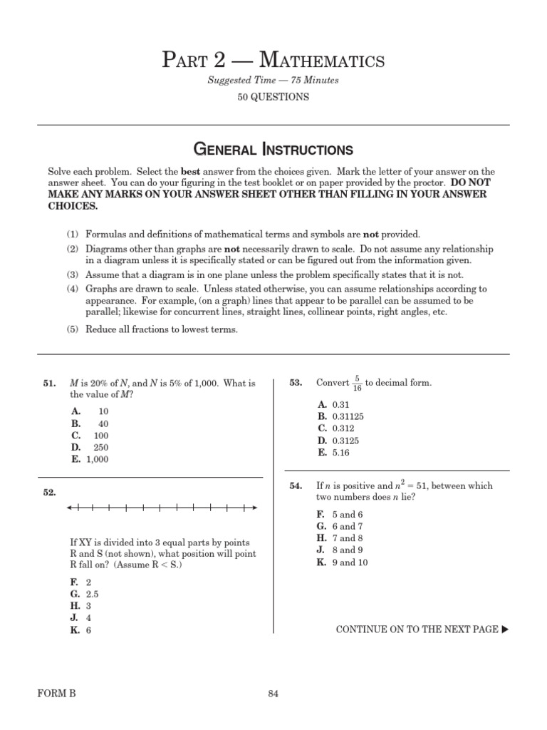 Math Problem Set with Solutions | PDF | Mathematics | Elementary ...