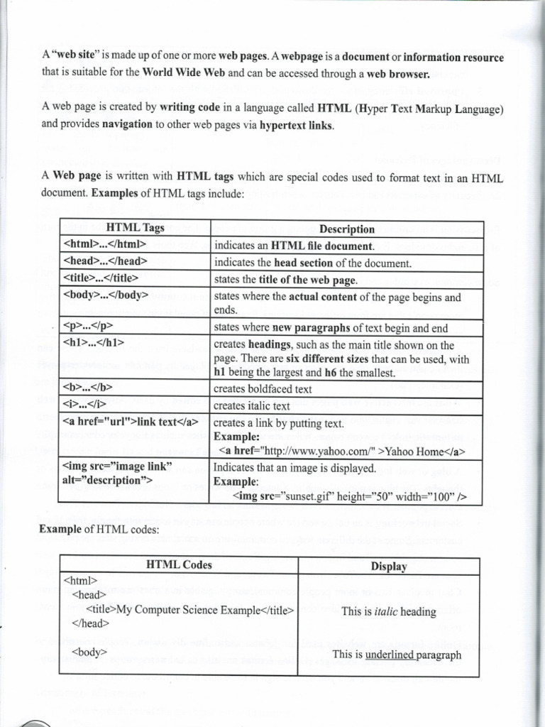 ICT Grade 9 Coursework | PDF