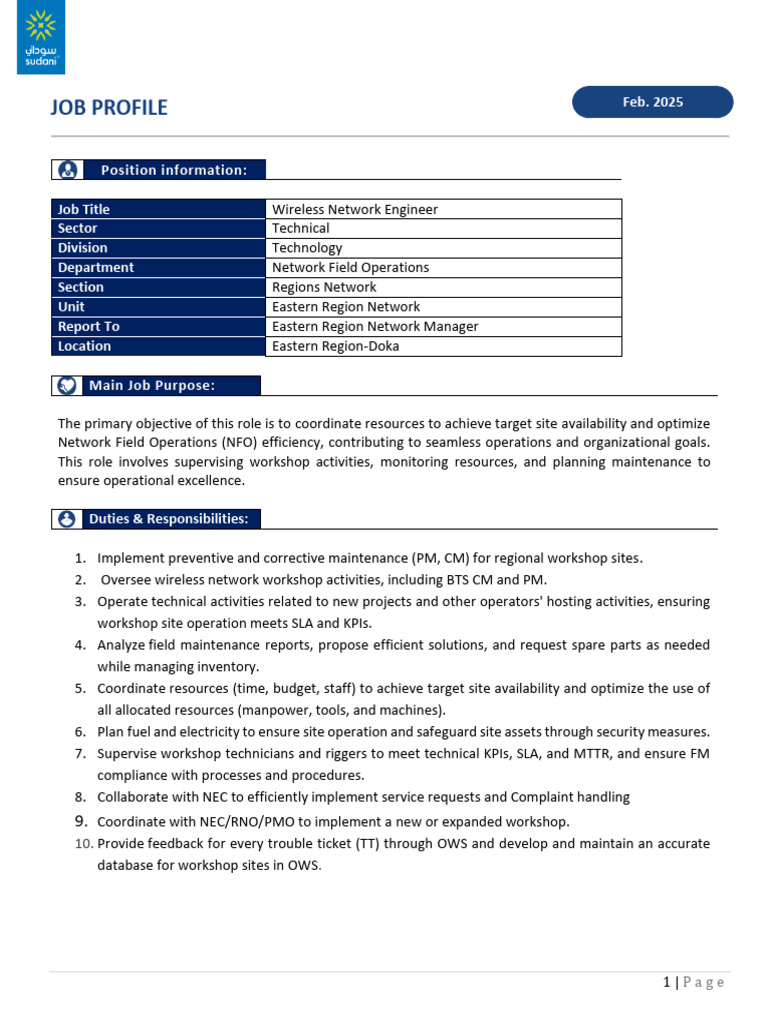 Wireless Network Engineer | PDF | Service Level Agreement | Business
