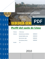 Informe Del Perfíl Del Suelo de Lima