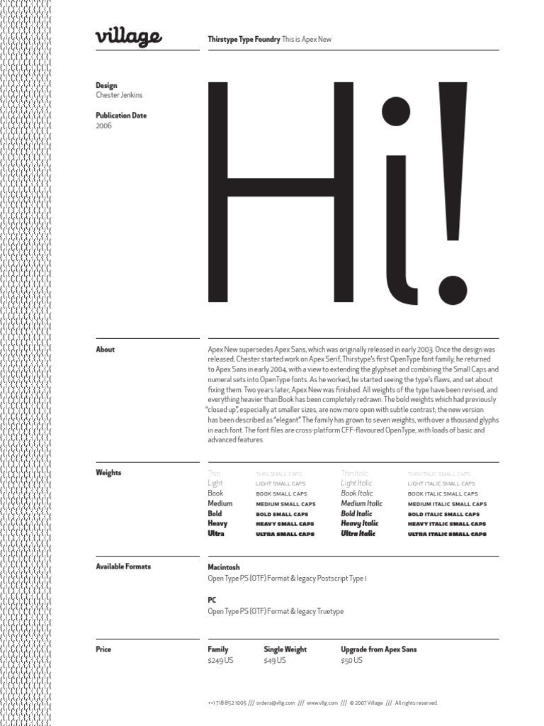 Apex New Font Family Overview | PDF | Himalayas | Typefaces