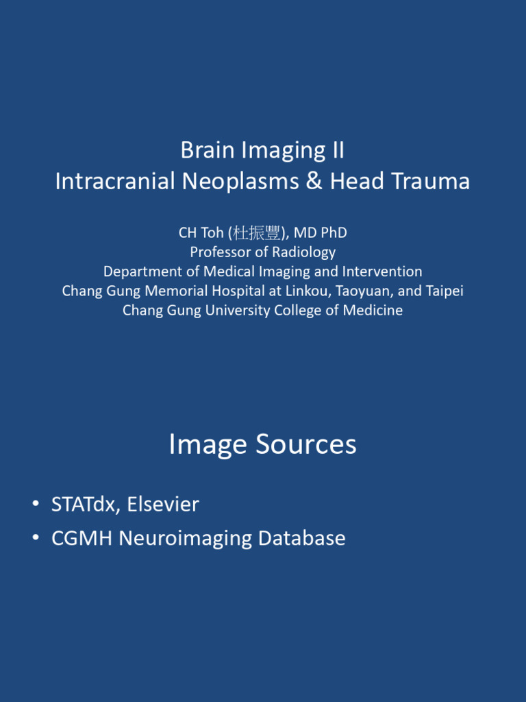 Brain Imaging II 2023.01.17 (V1) | PDF | Brain Tumor | Human Anatomy