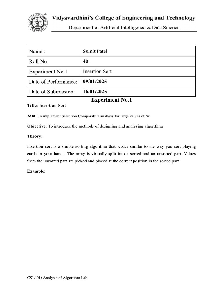 Exp 1 | PDF