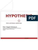 HYPOTHESIS TESTING STEPS