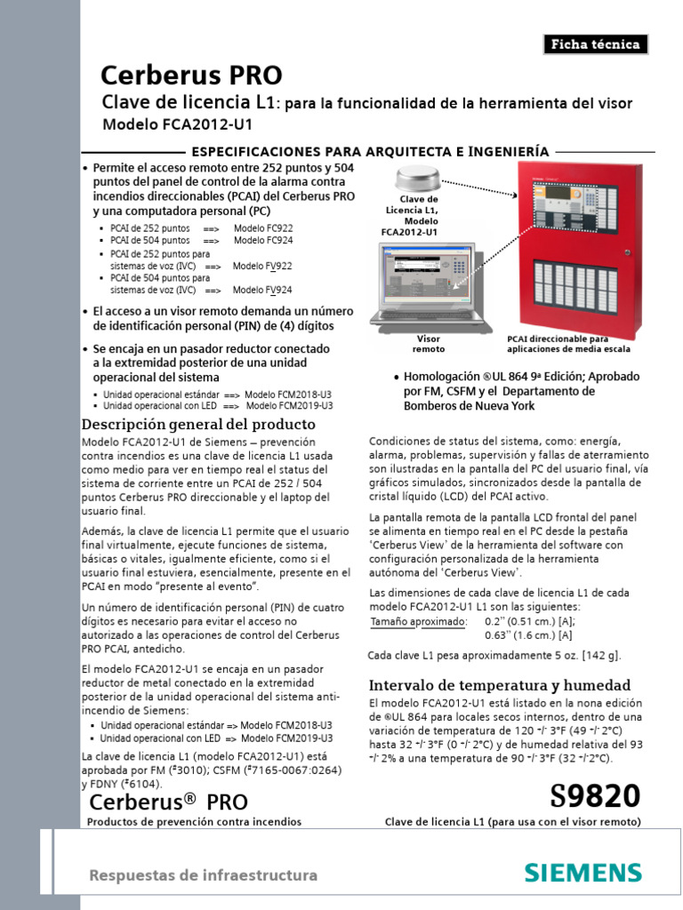 Clave de Licencia L1 para Cerberus PRO | PDF | Pantalla de cristal ...