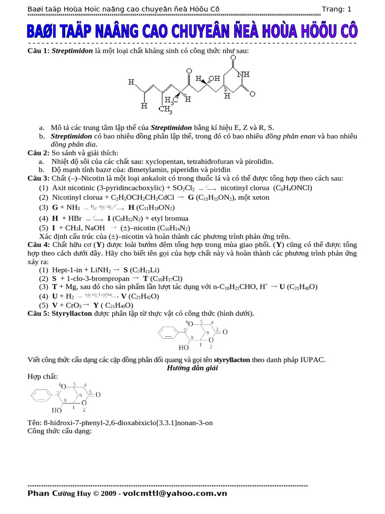 Bai TP C S Hoa HC Hu C Thy TRN Q | PDF