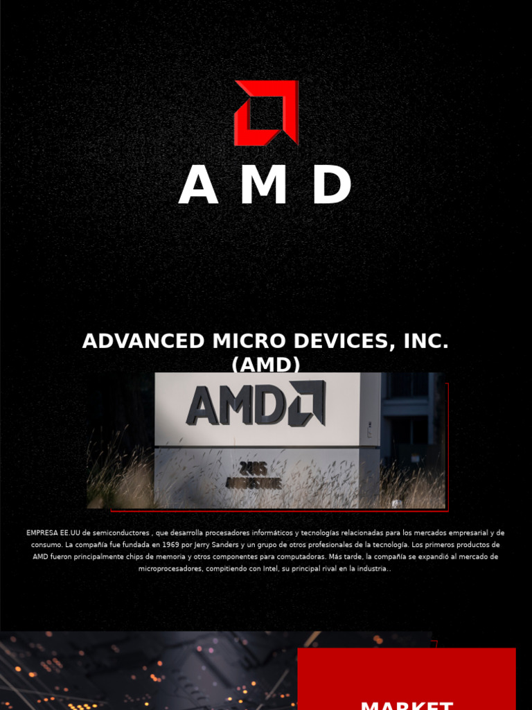 AMD Presentataion Template | PDF | Microprocesador | Arquitectura de ...
