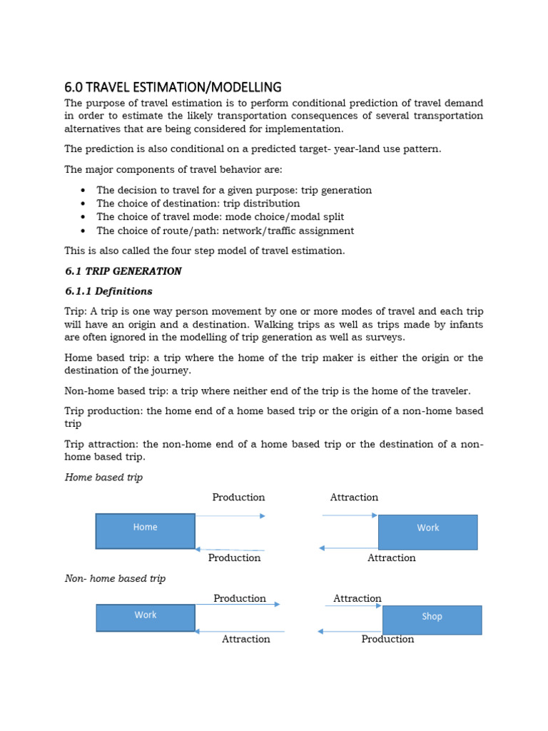 Travel Demand Estimation Techniques | PDF | Applied Mathematics