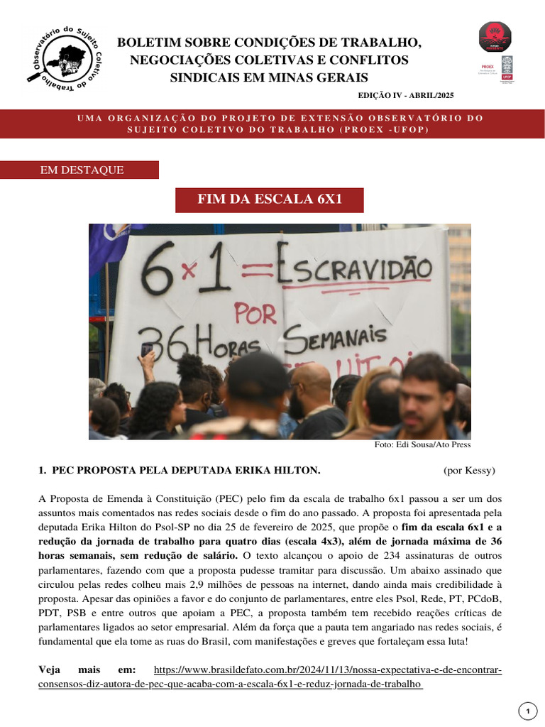 IV Boletim Osct | PDF | Sindicato | Salário