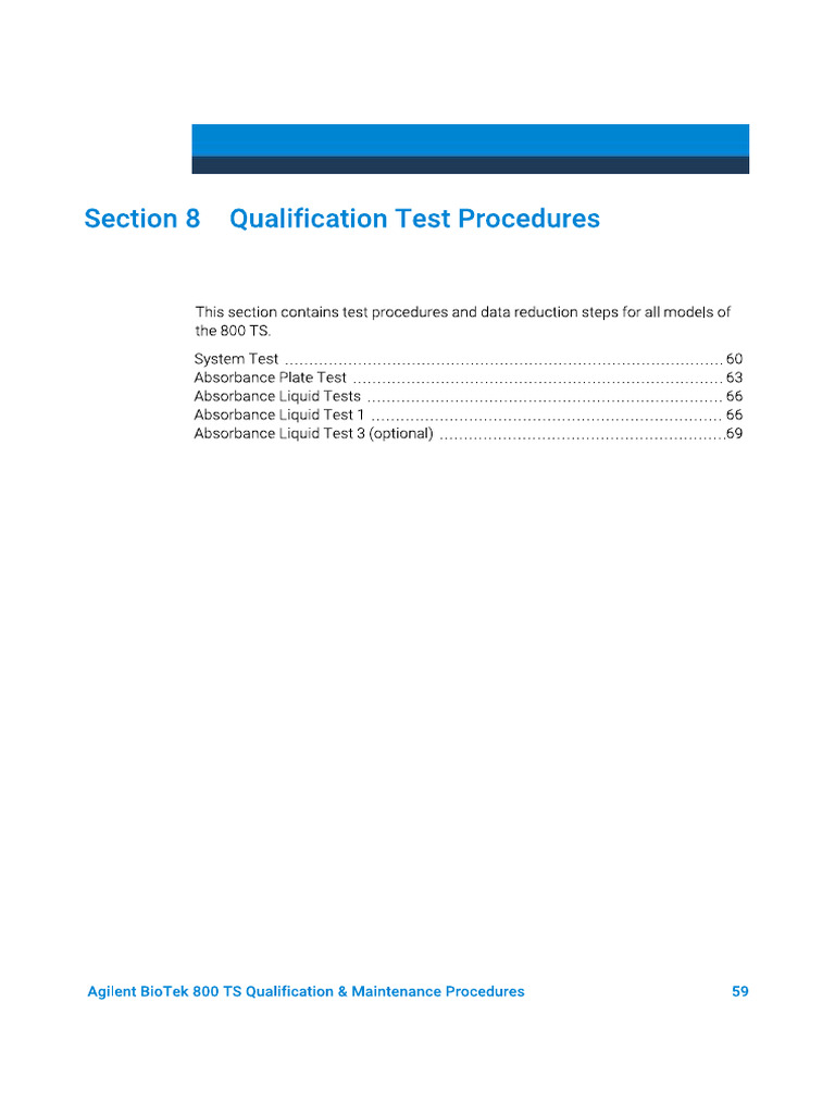 Qualif 800 TS Procedure | PDF