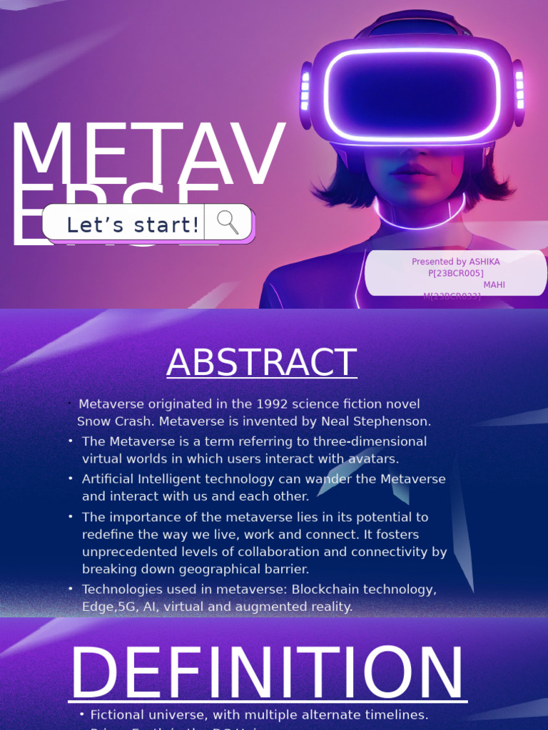 Metaverse (2) [Autosaved](1) | PDF | Augmented Reality | Virtual Reality