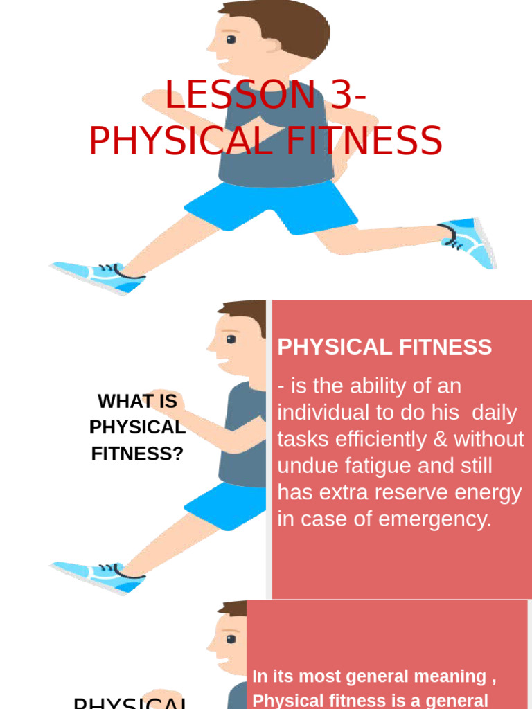 Pf1 Lesson 3 Physical Fitness and Fitness Components | PDF | Physical ...