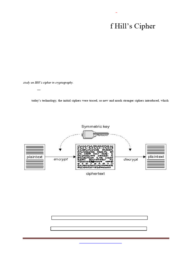 Hill Cipher Analysis in Cryptography | PDF | Encryption | Cryptography
