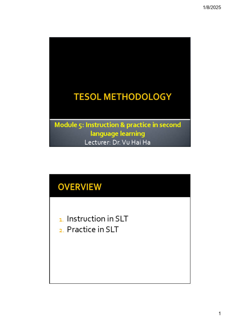 Module 5 | PDF | Second Language | English As A Second Or Foreign Language
