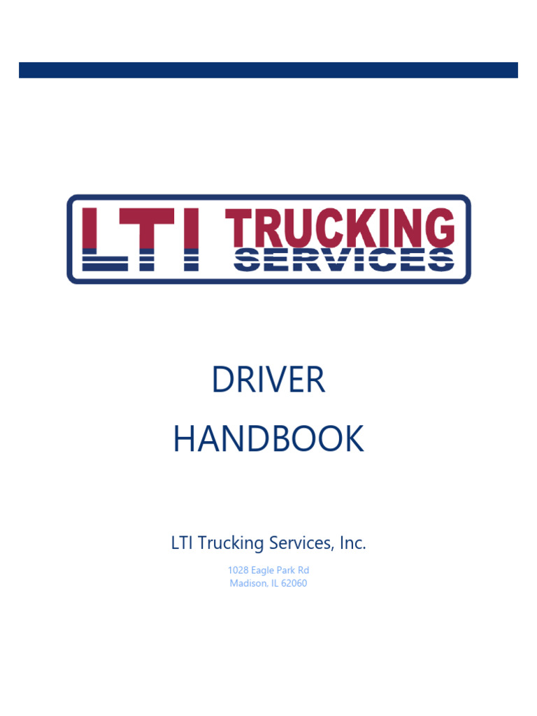 Official Driver Handbook 2024 Pdf Sexual Harassment Employment