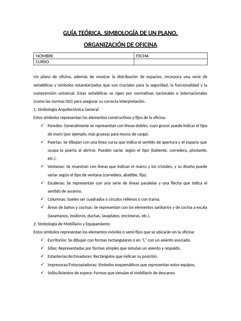 Simbología de Planos de Oficina según NCh 3690 | PDF | Color