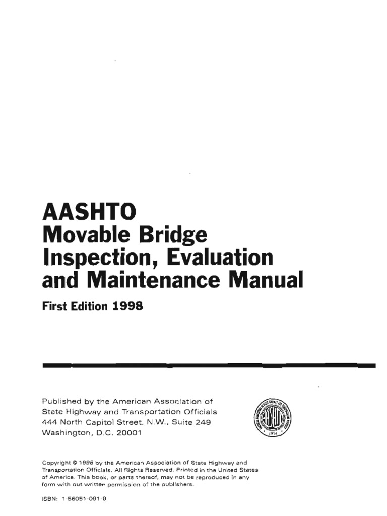 Movable Bridge Inspection Manual | PDF